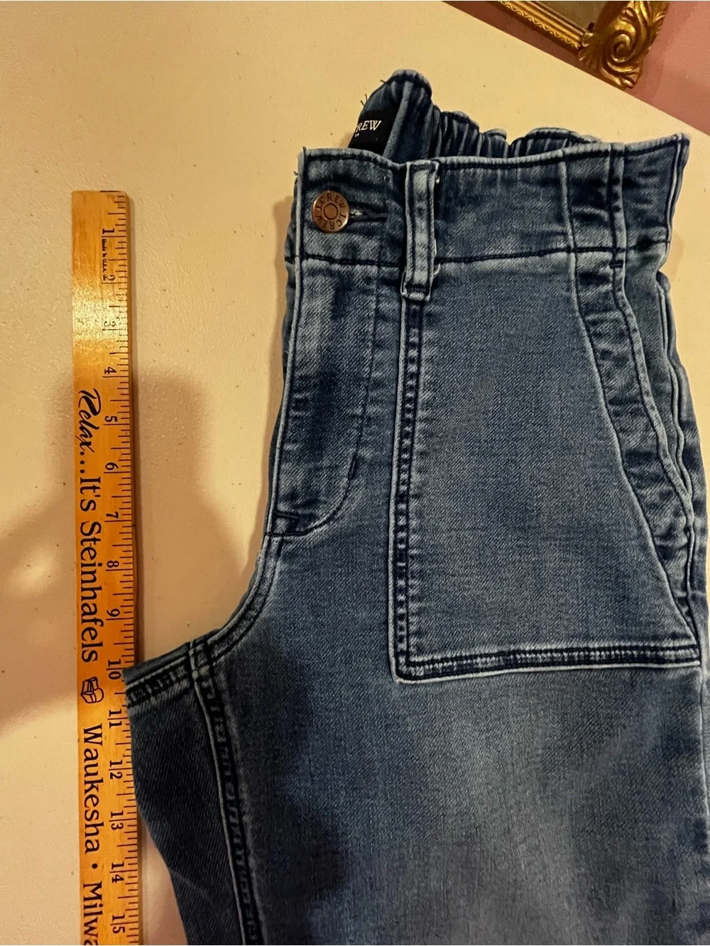 J. Crew Light Blue Surplus Jeans with released hem